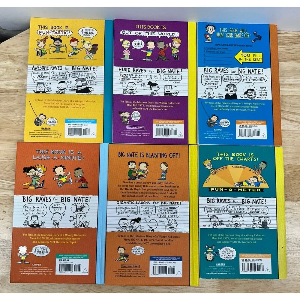 Lot of 18 Big Nate Paperback & Hardcover Books Lincoln Pierce Activity Books